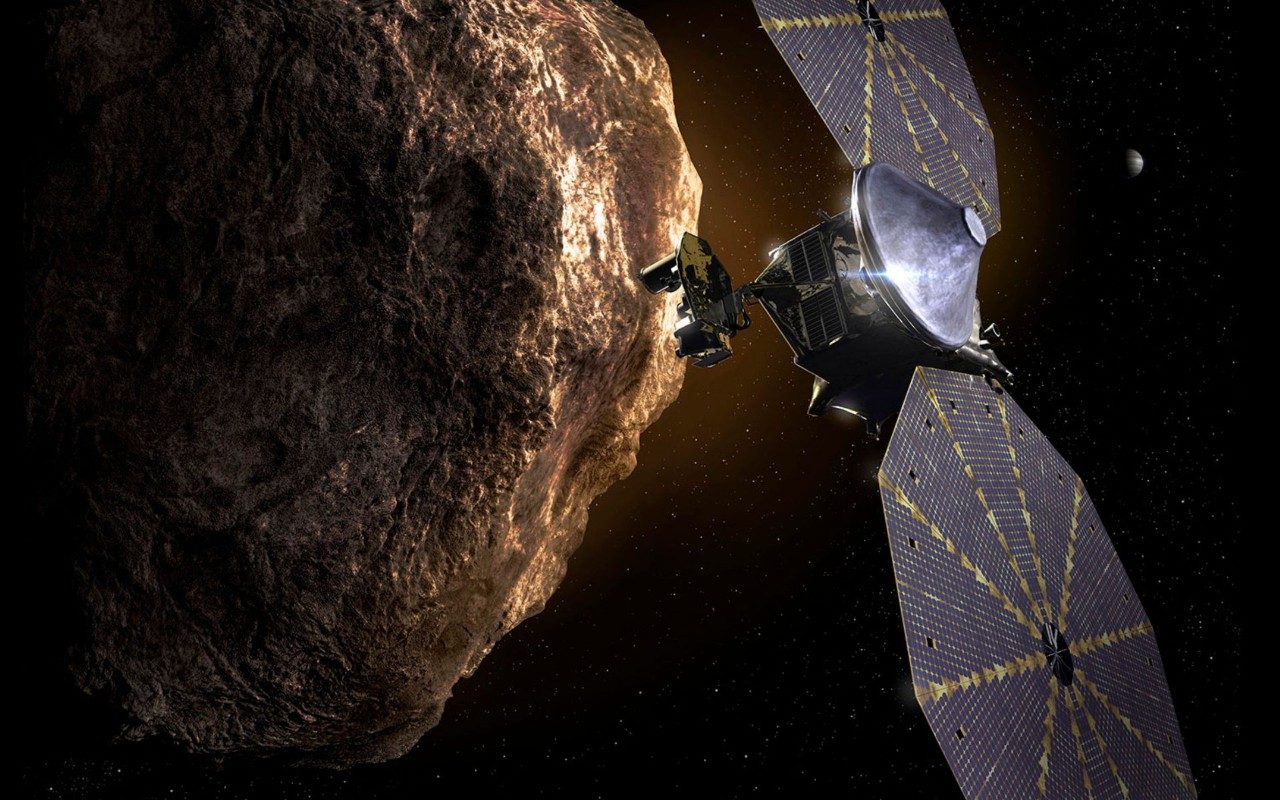 render of lucy in deep space